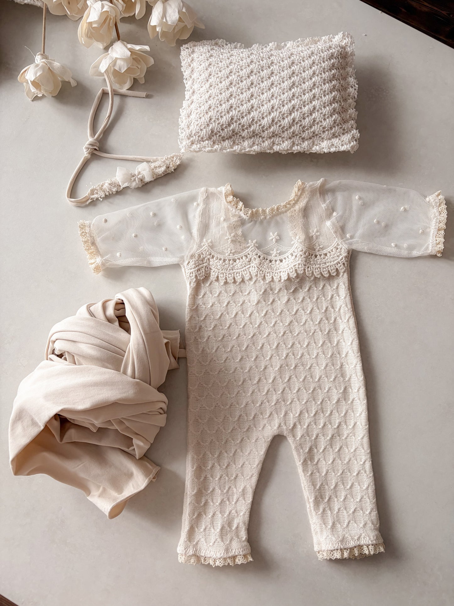 Úpletový wrap z kolekce Creamy Knots