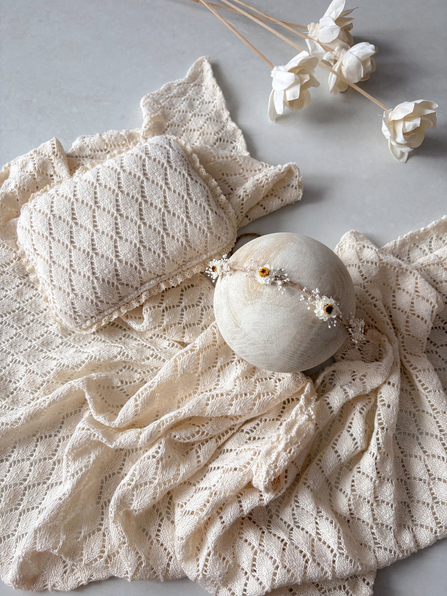 “Háčkovaný” wrap z kolekce Creamy Knots