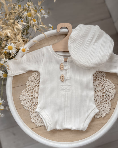 Bílé Body John z kolekce Stripe