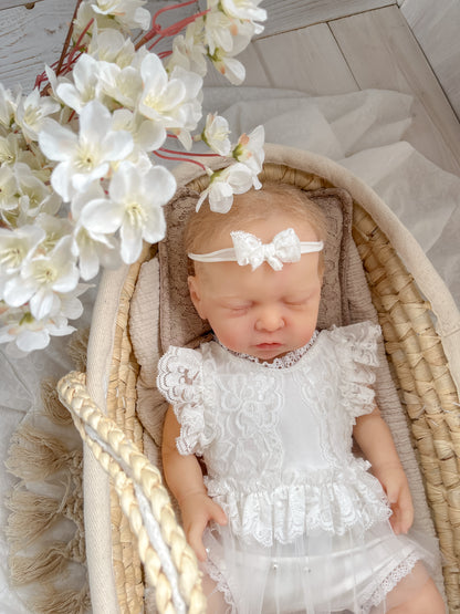 Čelenka mašlička smetanová