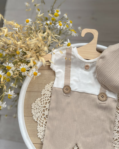 Béžový overal Paul z kolekce Stripe