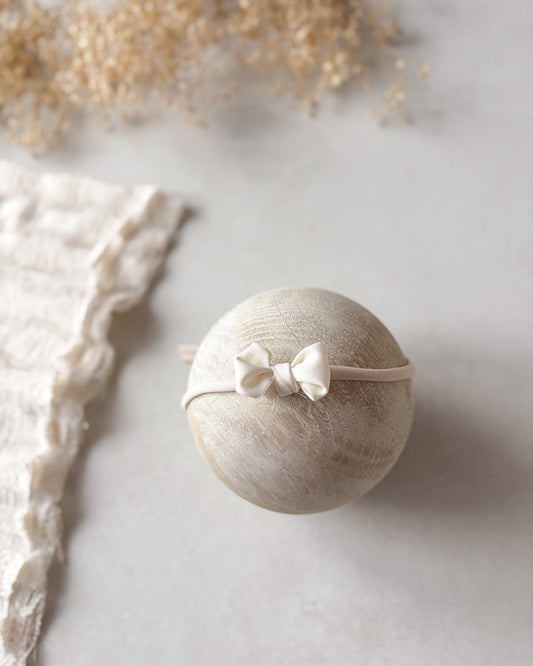 Čelenka Satin Bow - Natural
