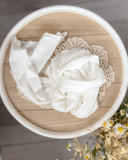 Bílý wrap z kolekce Stripe