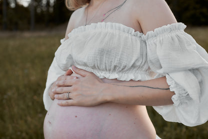 Těhotenské šaty Magdalena  bílé