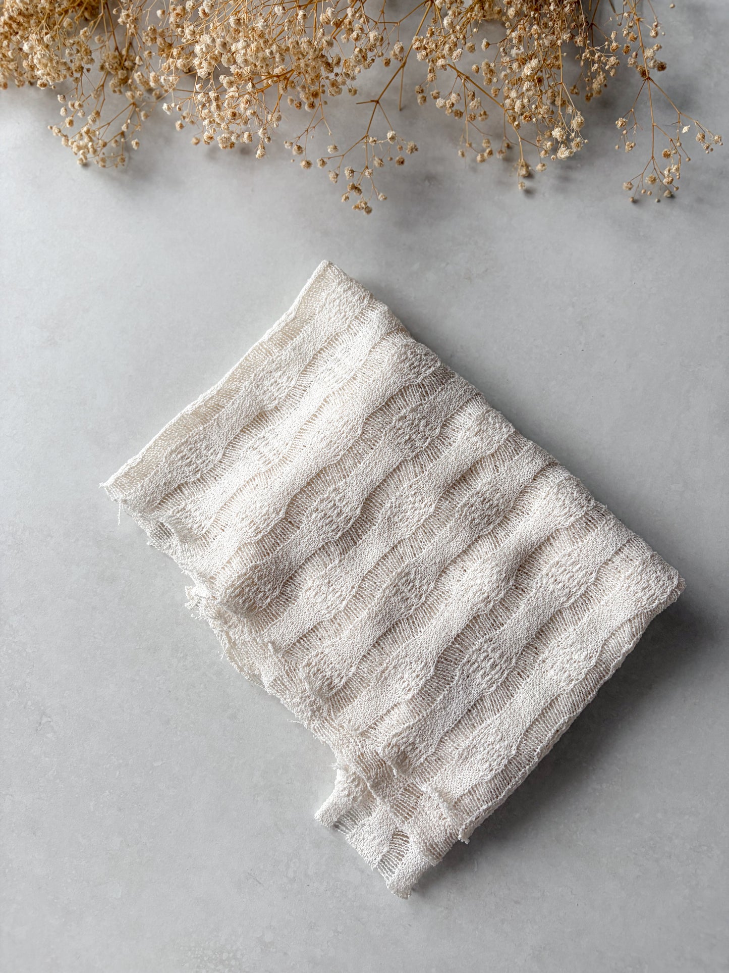 “Háčkovaný” wrap - Natural