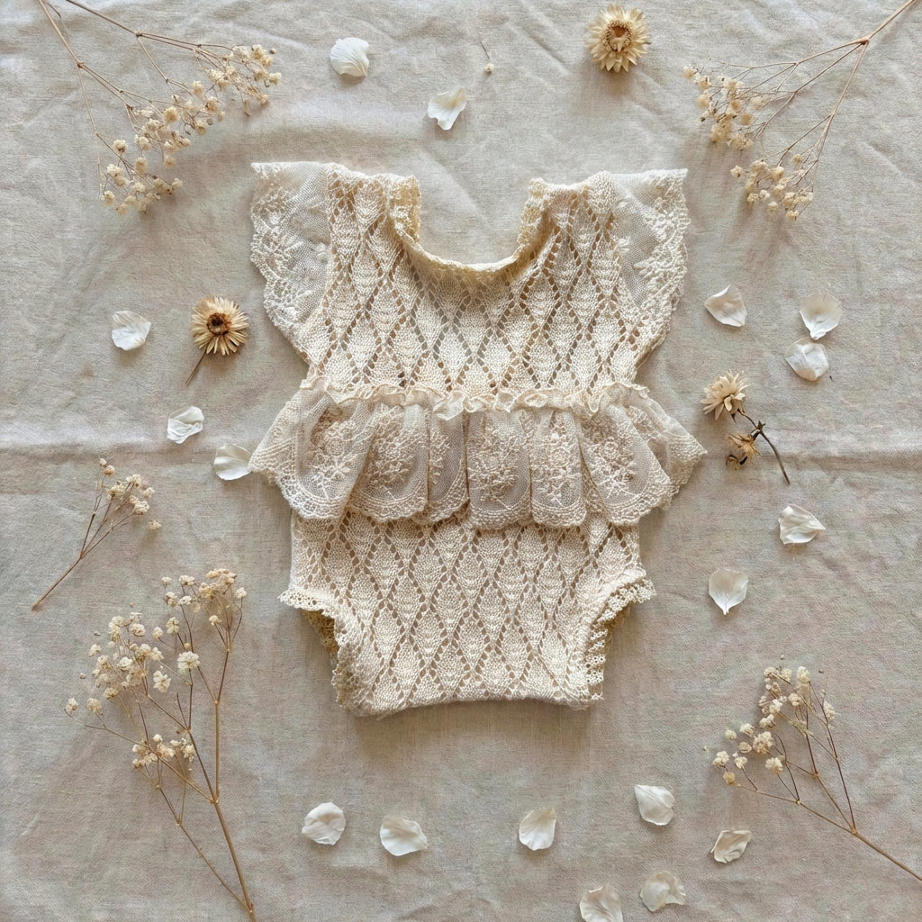 “Háčkované” šatičky Alma z kolekce Creamy Knots