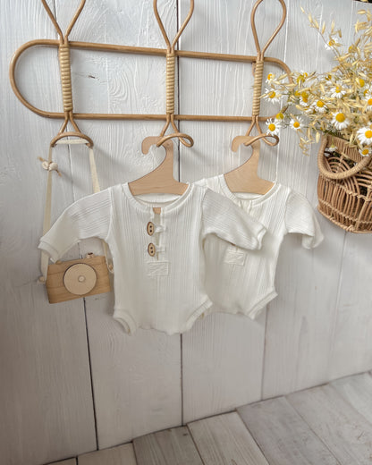 Bílé Body John z kolekce Stripe