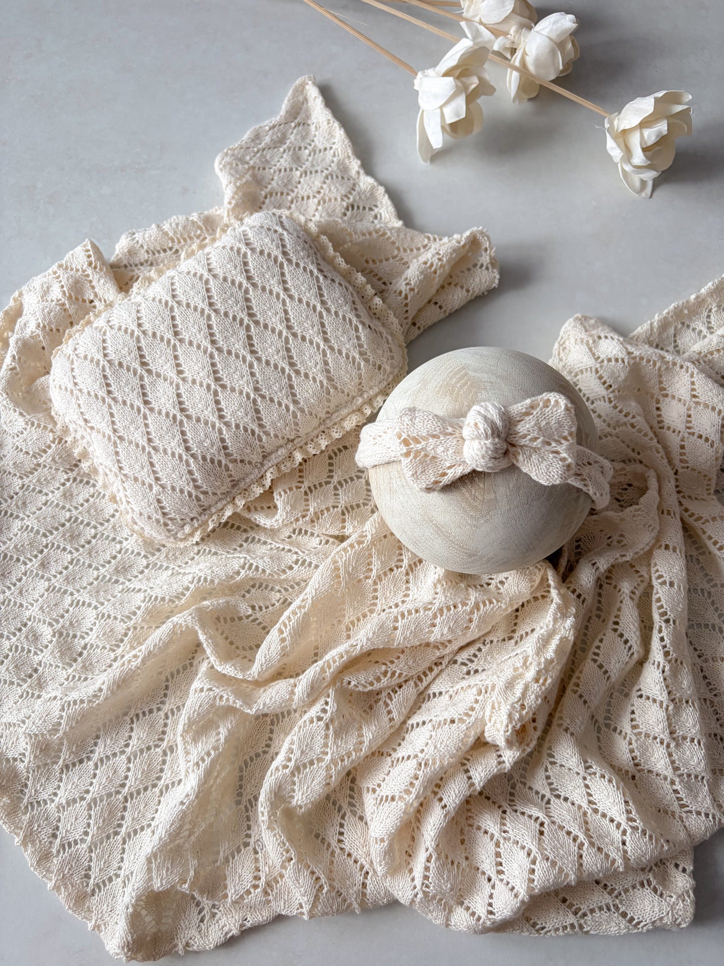 “Háčkovaný” wrap z kolekce Creamy Knots