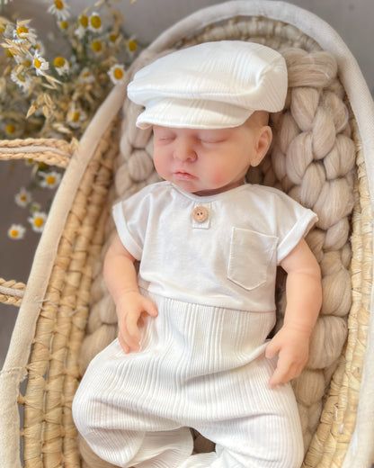 Bílý overal Paul z kolekce Stripe