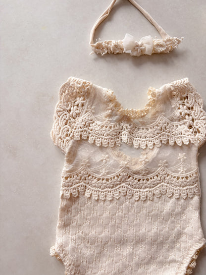 Krajkové body Daisy z kolekce Creamy Knots