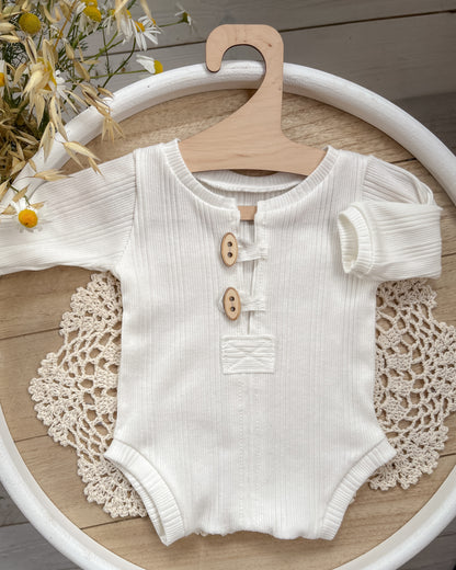 Bílé Body John z kolekce Stripe