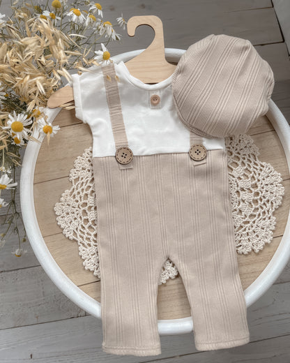 Béžový overal Paul z kolekce Stripe