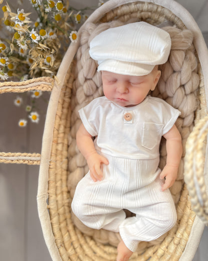 Bílý overal Paul z kolekce Stripe