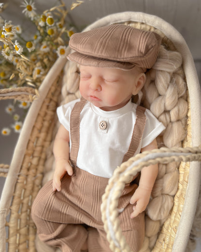 Hnědý overal Paul z kolekce Stripe