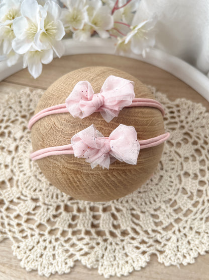 Čelenka mašlička růžová