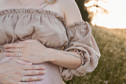 Těhotenské šaty Magdalena béžové