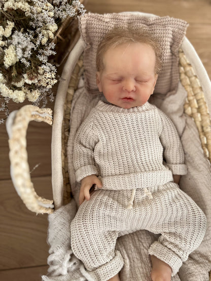 Béžový oboustranný polštářek