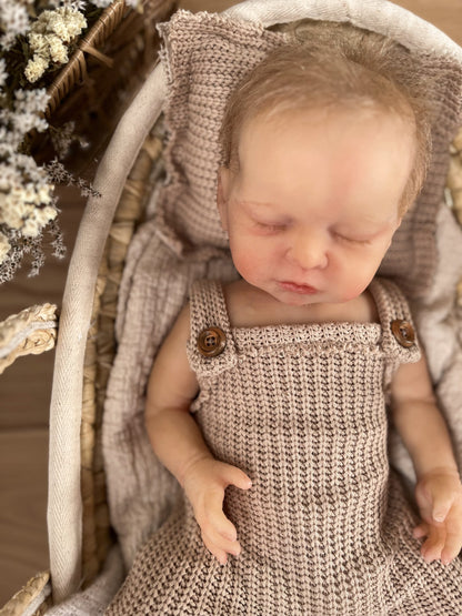 Béžový oboustranný polštářek