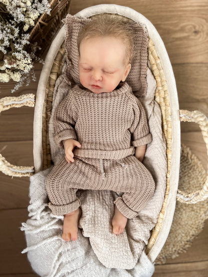 Béžový oboustranný polštářek