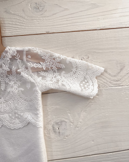 Krajkový overal Mariel smetanový