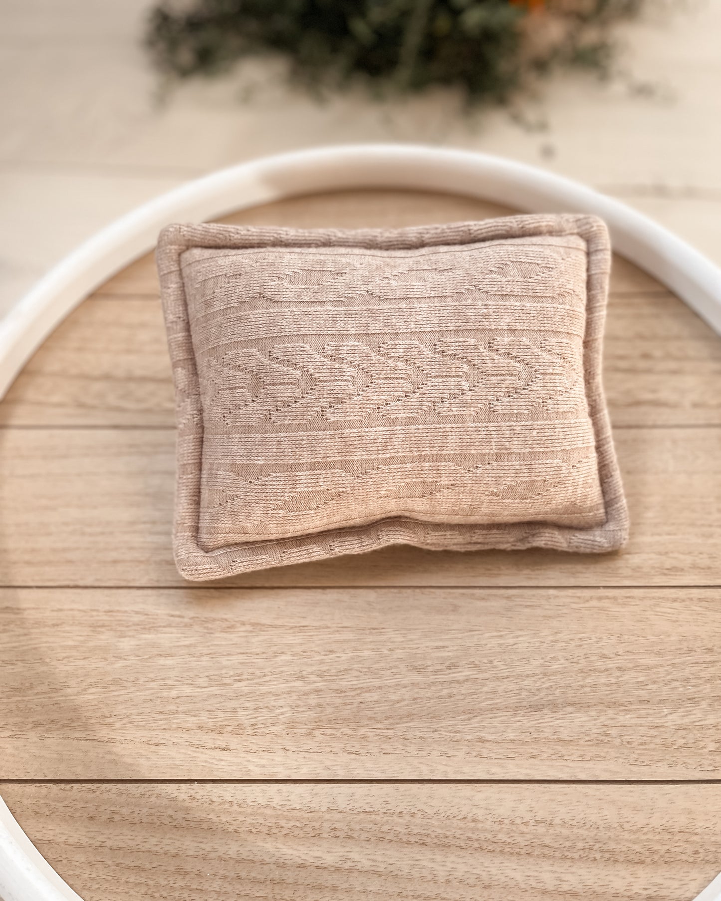 Polštářek oboustranný béžový