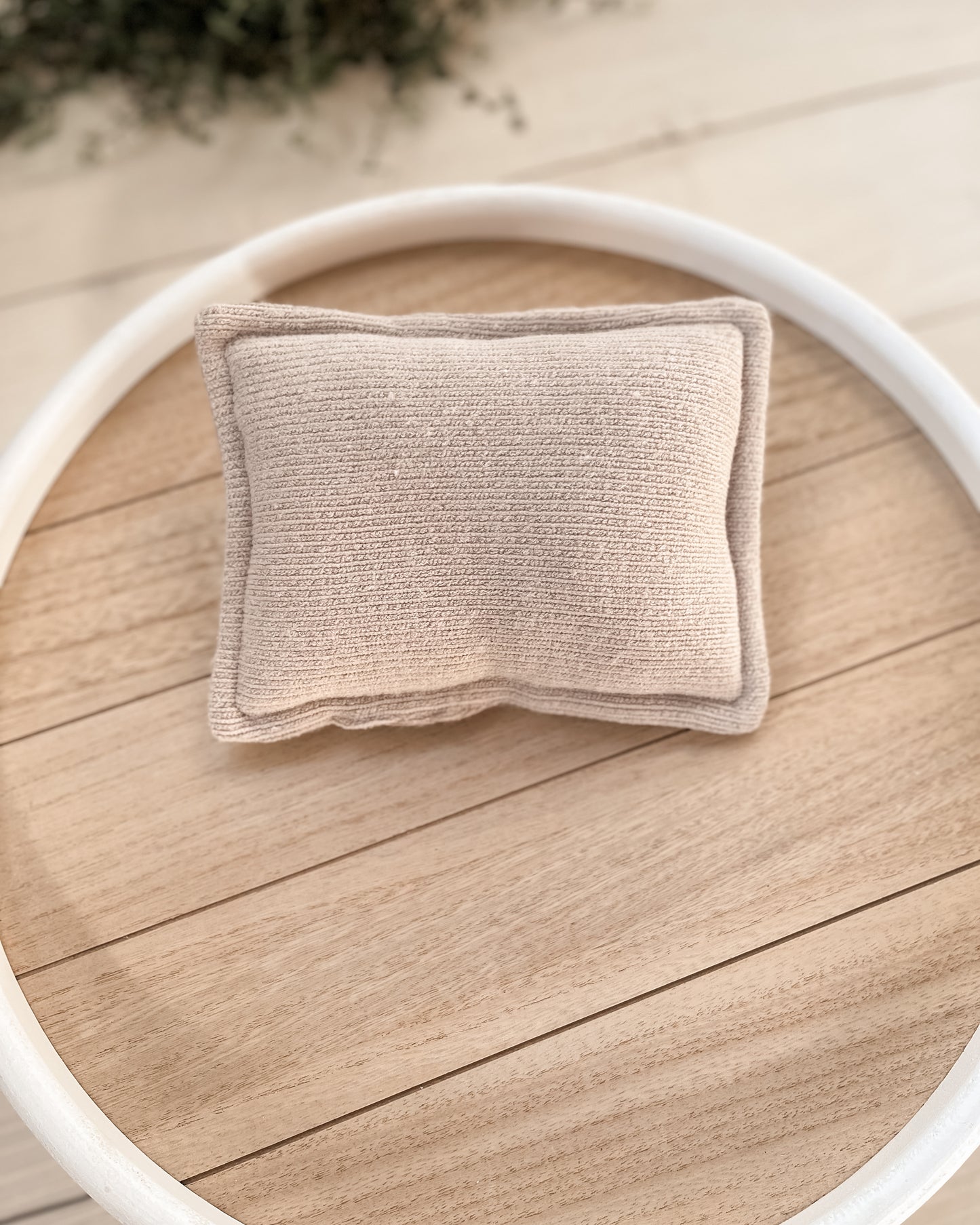 Polštářek oboustranný béžový